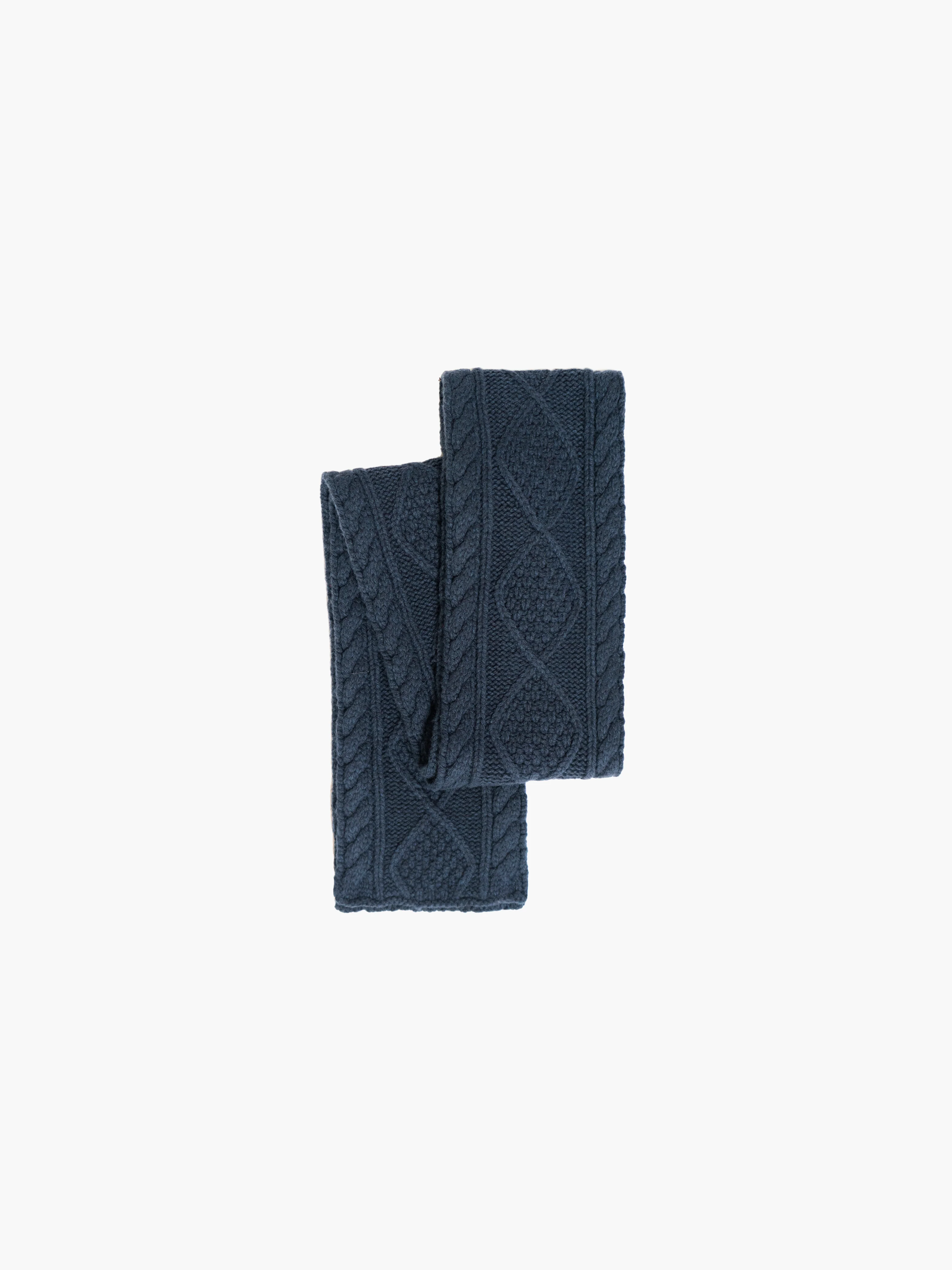 Cable Knit Skinny Scarf - Image 5