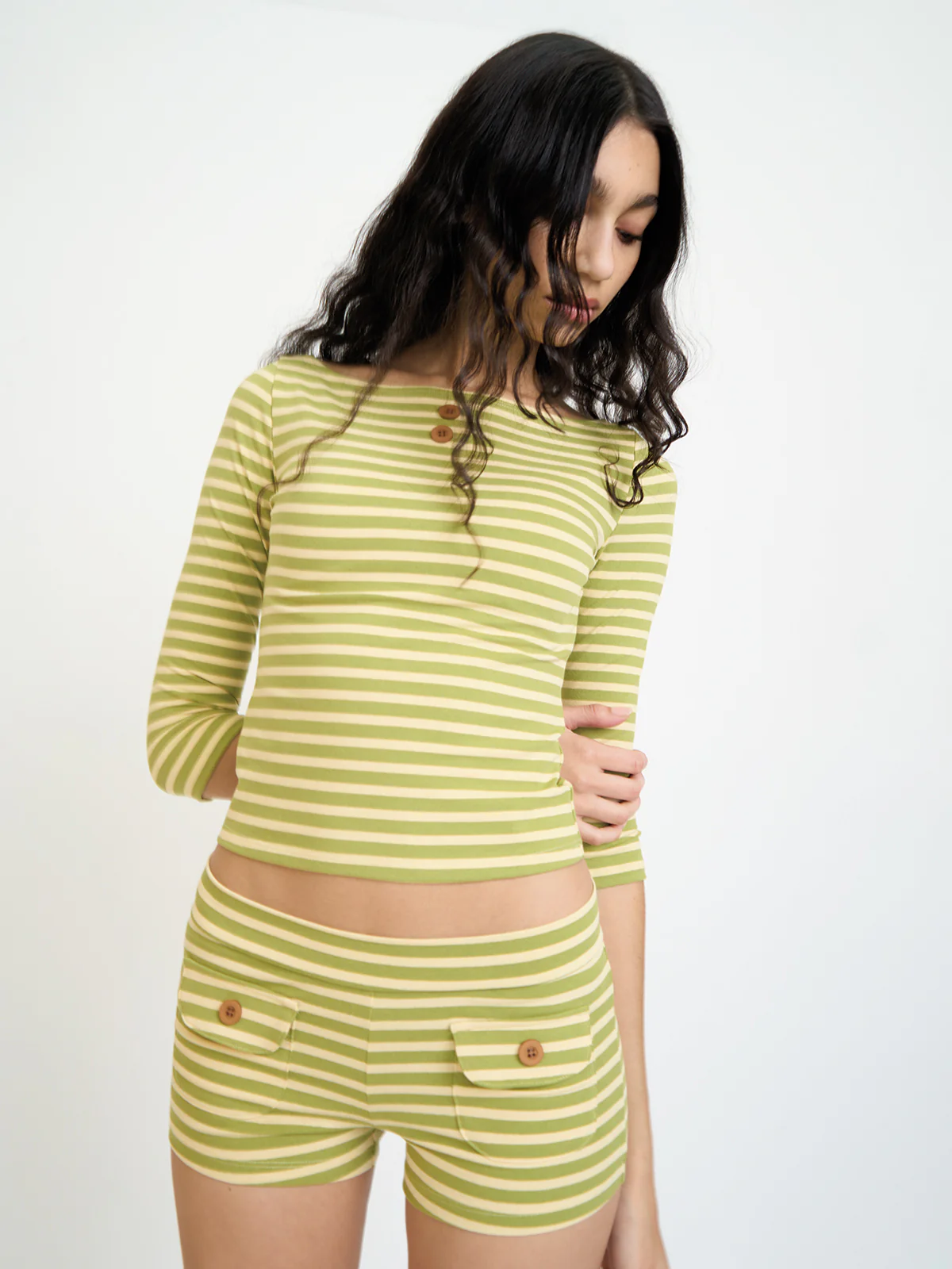 Button Mini Shorts - Image 19