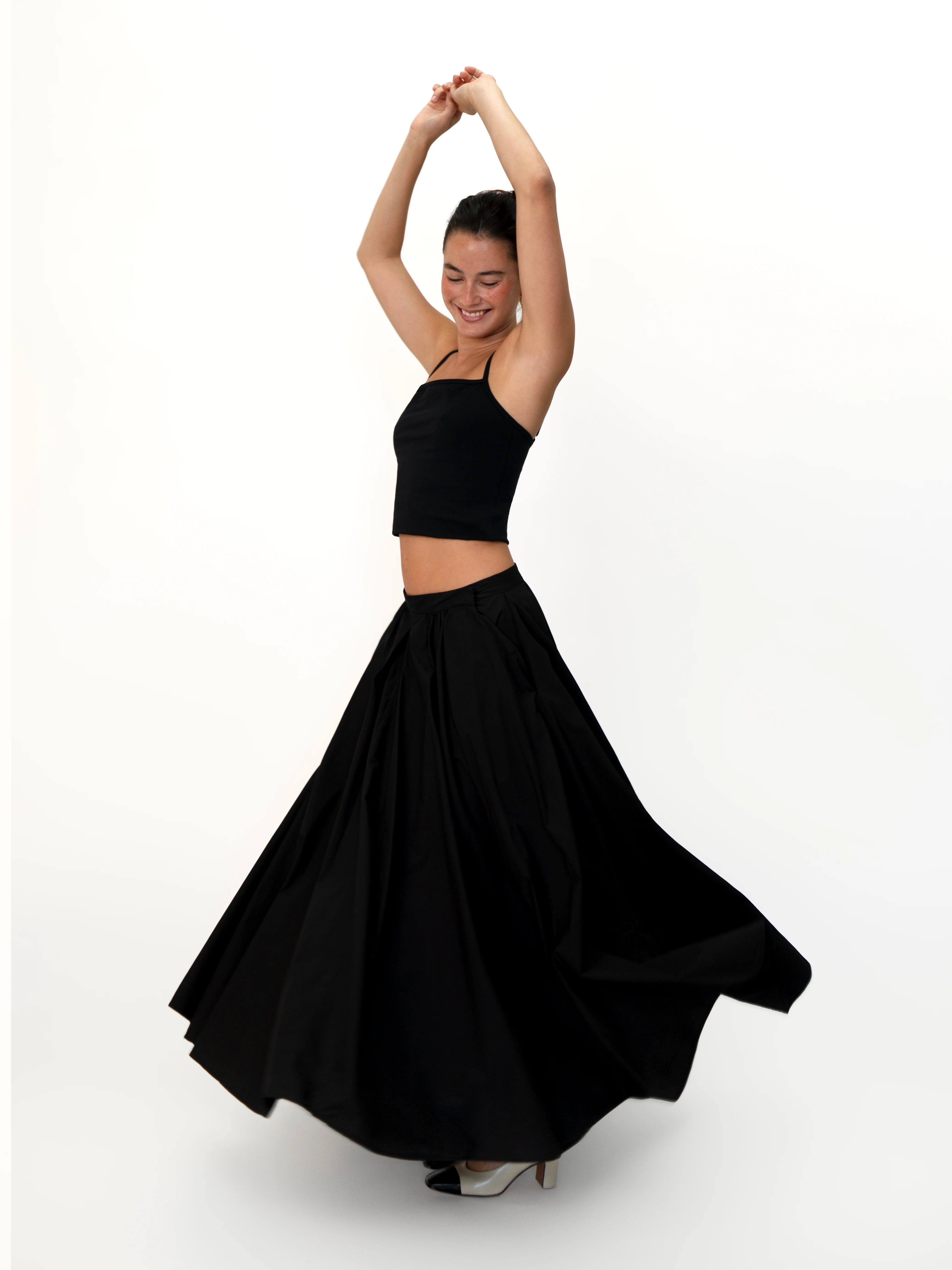 Pleated Poplin Skirt - Image 14