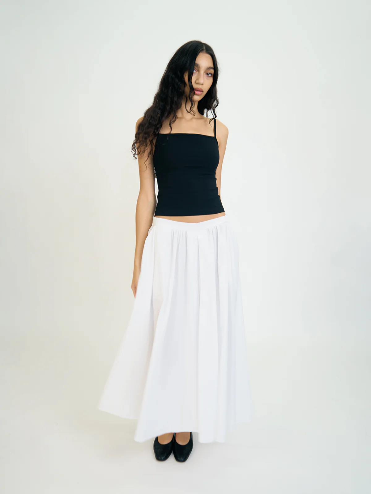 Pleated Poplin Skirt - Image 4