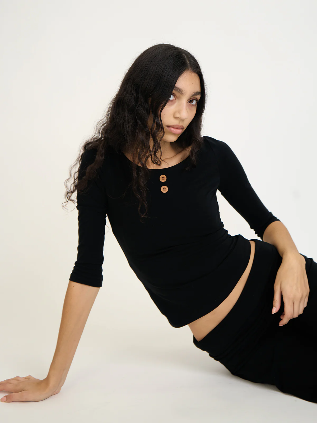3/4 Sleeve Boat Neck Top - Image 10