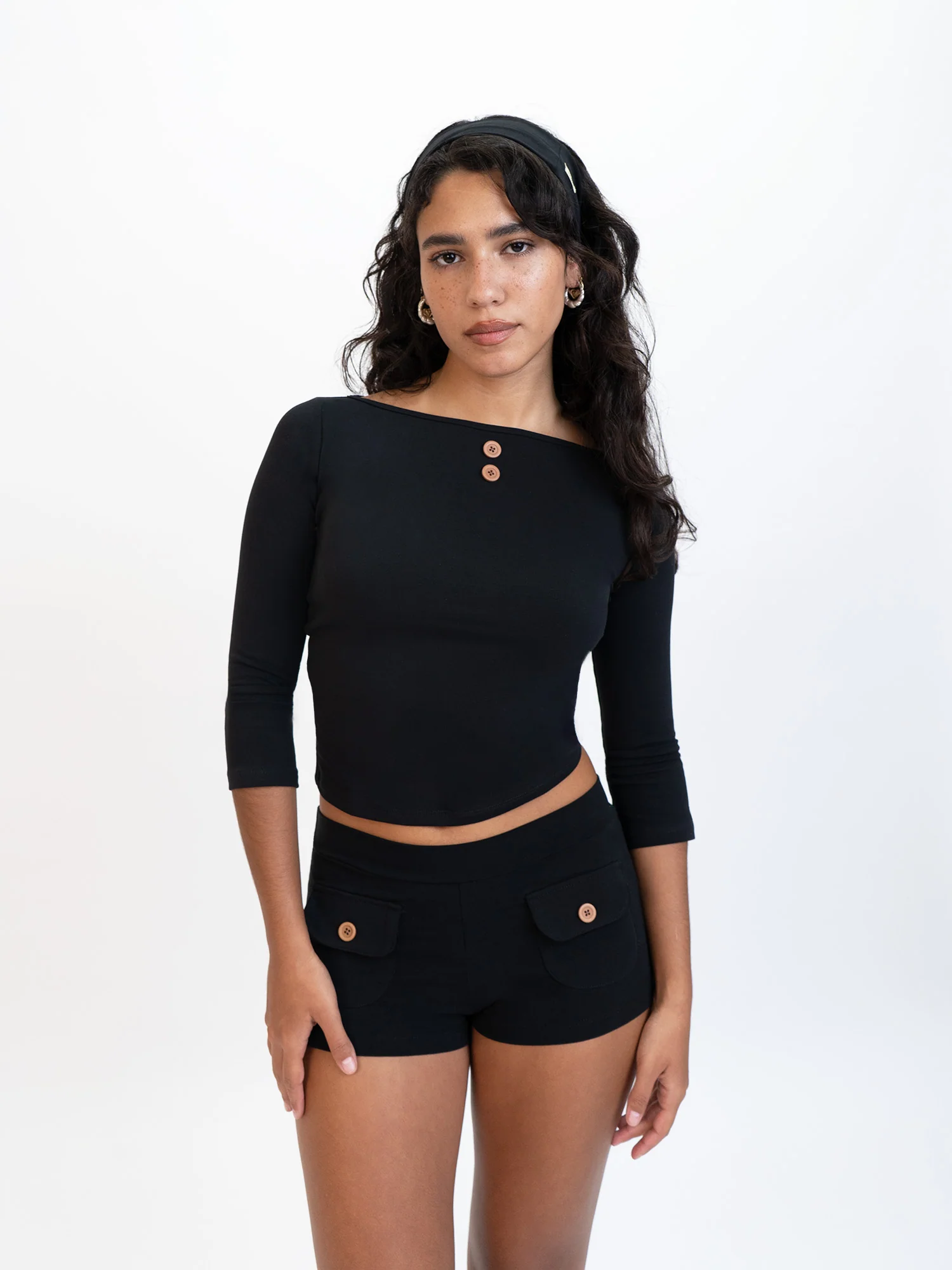 3/4 Sleeve Boat Neck Top - Image 12