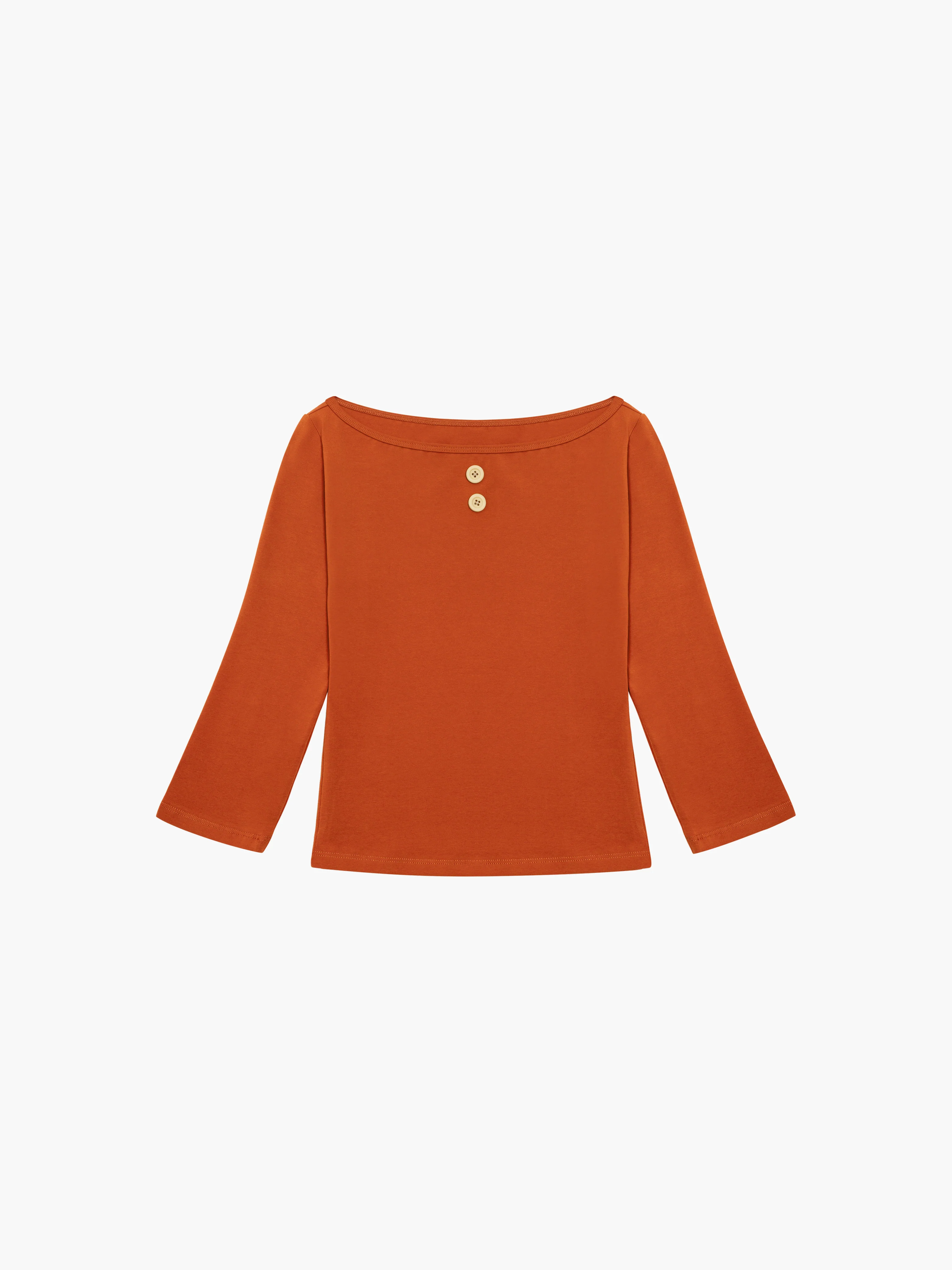 3/4 Sleeve Boat Neck Top - Image 13