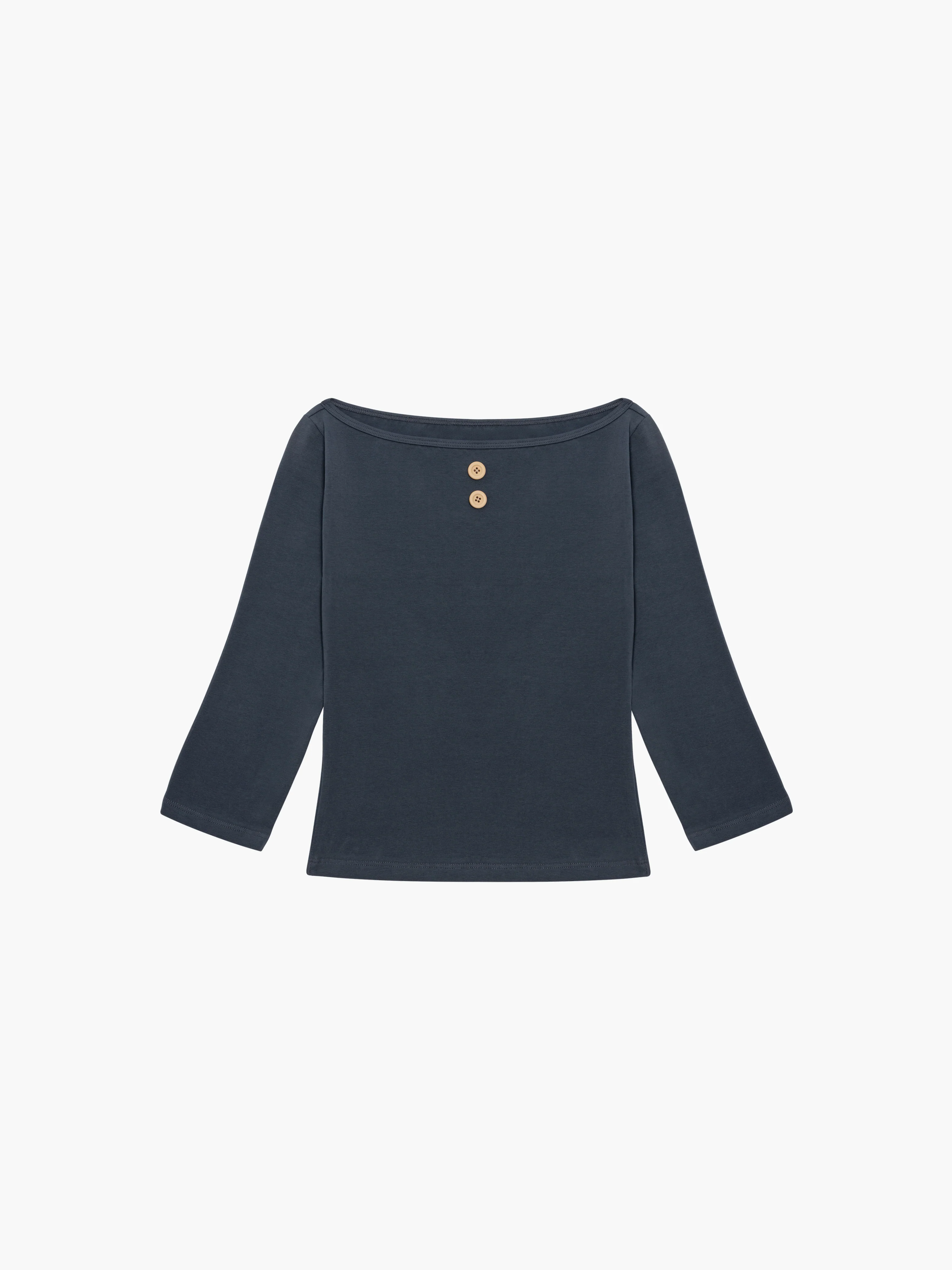 3/4 Sleeve Boat Neck Top - Image 6