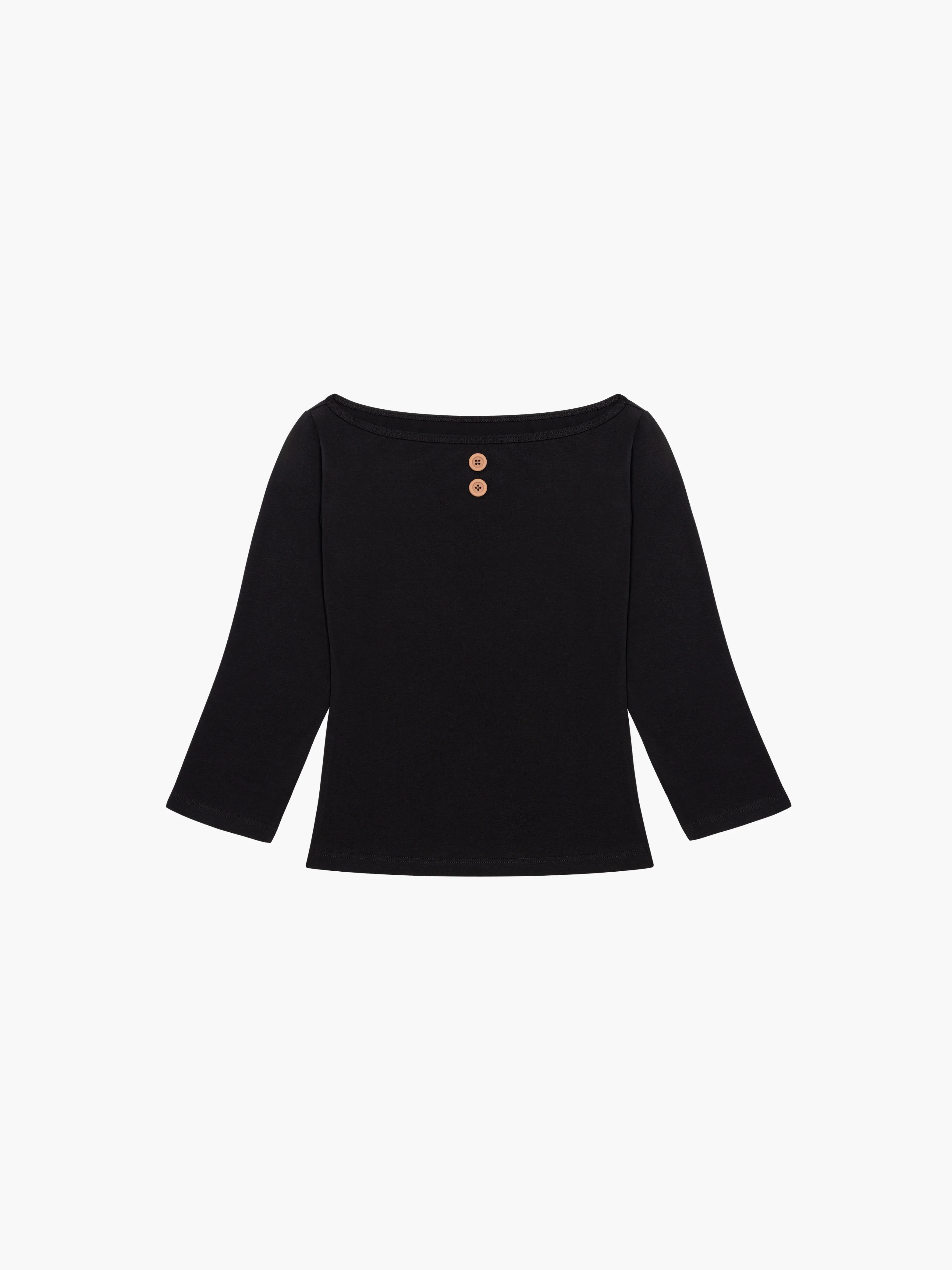 3/4 Sleeve Boat Neck Top - Image 9