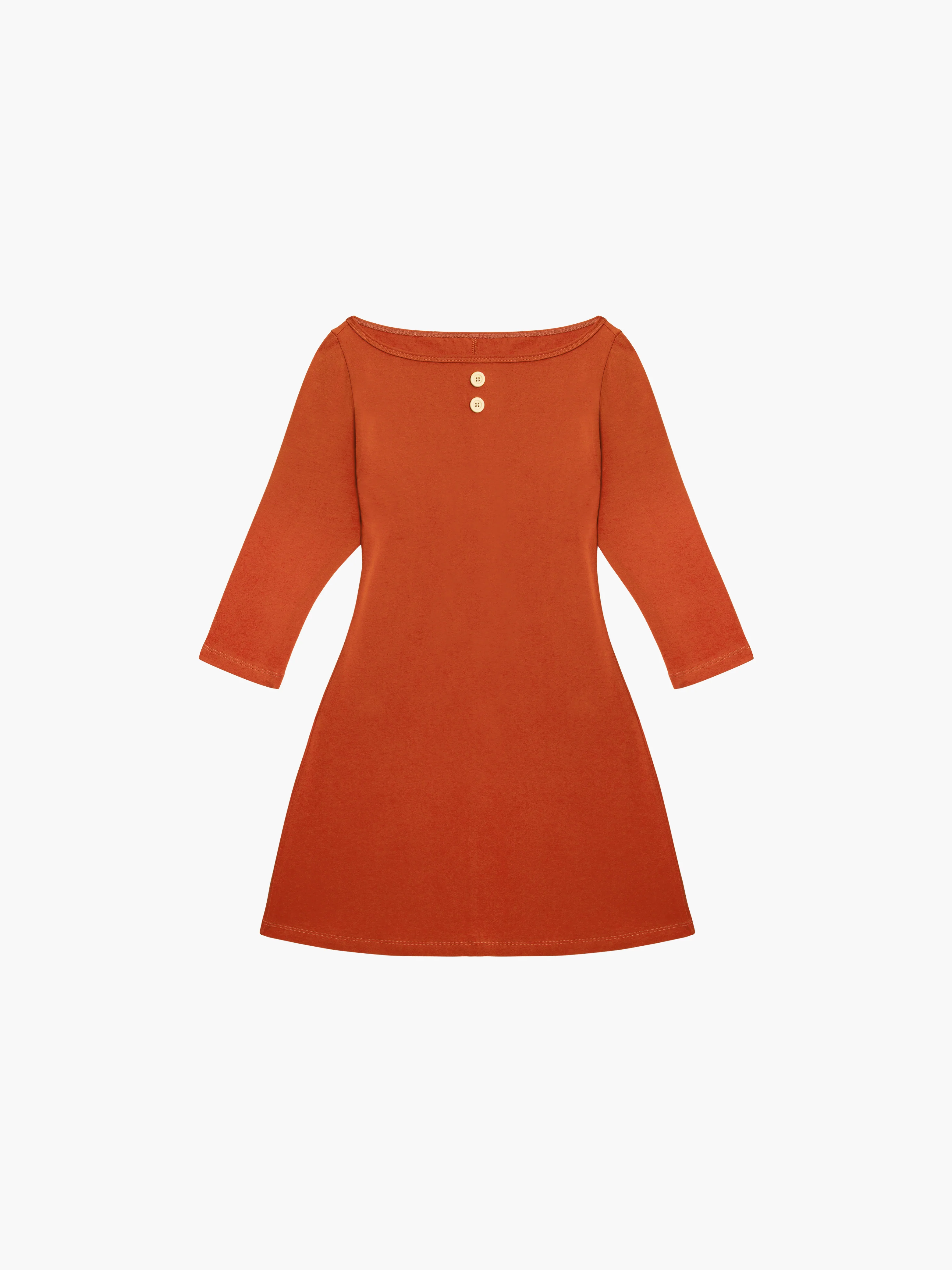 3/4 Sleeve Boat Neck Dress - Image 13