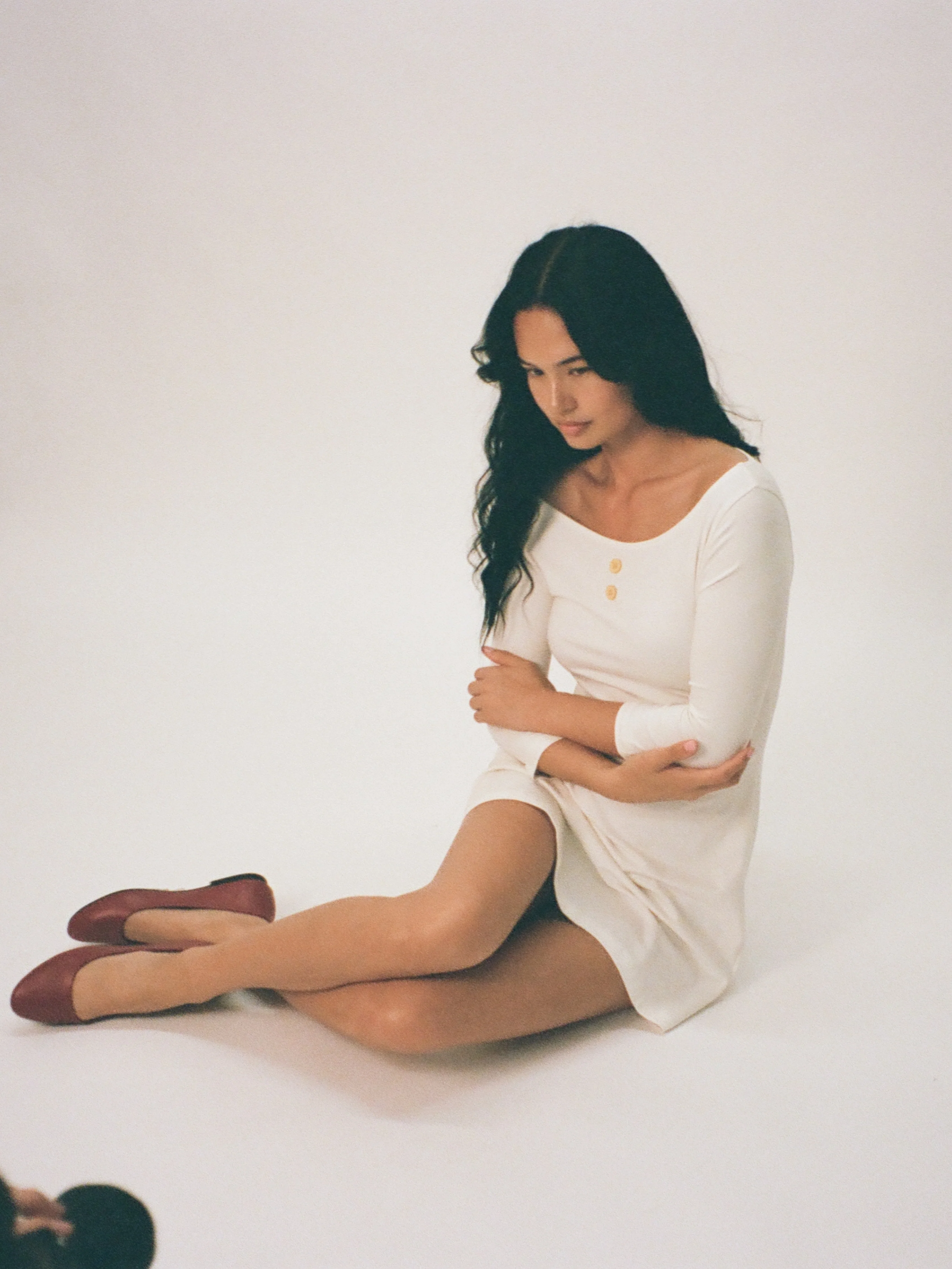3/4 Sleeve Boat Neck Dress - Image 17