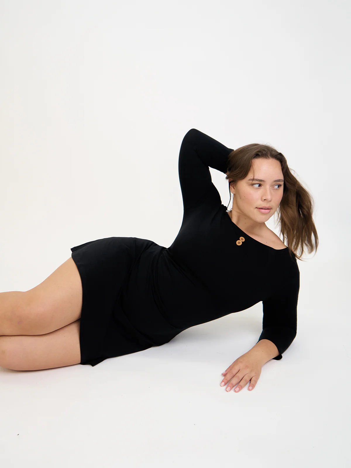 3/4 Sleeve Boat Neck Dress - Image 8
